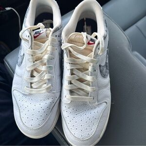 Newly Authebtic Nike Men's White and Black Sneakers